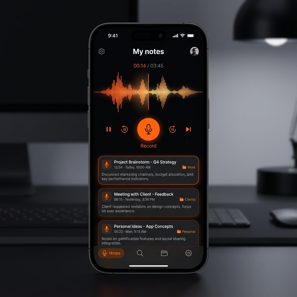 Voicion App Interface